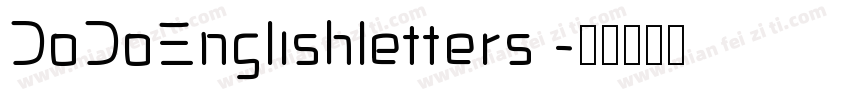 DoDoEnglishletters 字体转换